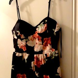 Cute romper! Stretchy back material for comfort!